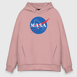 Толстовка оверсайз мужская NASA: Masa, цвет: пыльно-розовый