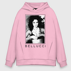 Толстовка оверсайз мужская Monica Bellucci: Black, цвет: светло-розовый