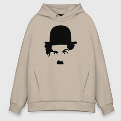 Толстовка оверсайз мужская Чарли Чаплин, цвет: миндальный