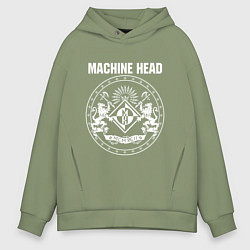 Толстовка оверсайз мужская Machine Head MCMXCII, цвет: авокадо
