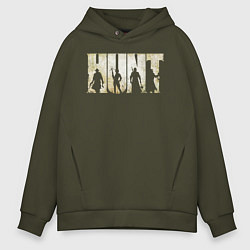 Толстовка оверсайз мужская Hunt: Showdown Logo, цвет: хаки