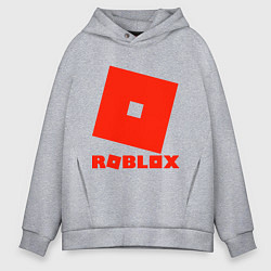 Толстовка оверсайз мужская Roblox Logo, цвет: меланж