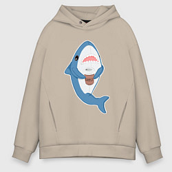 Мужское худи оверсайз Hype Shark