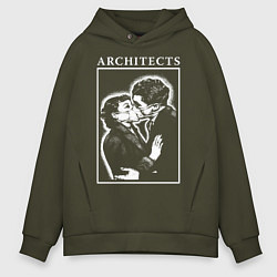 Толстовка оверсайз мужская Architects: Love, цвет: хаки