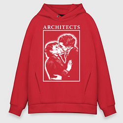Толстовка оверсайз мужская Architects: Love, цвет: красный