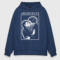 Толстовка оверсайз мужская Architects: Love, цвет: тёмно-синий