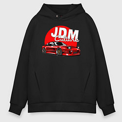 Толстовка оверсайз мужская JDM Culture, цвет: черный