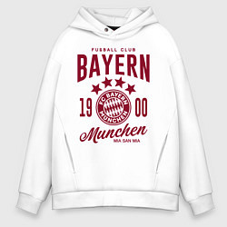 Толстовка оверсайз мужская Bayern Munchen 1900, цвет: белый