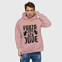 Толстовка оверсайз мужская Forza Juve, цвет: пыльно-розовый — фото 2