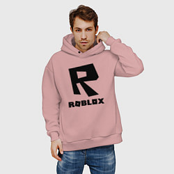 Толстовка оверсайз мужская ROBLOX, цвет: пыльно-розовый — фото 2