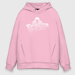 Толстовка оверсайз мужская DED SEC, цвет: светло-розовый