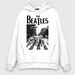 Толстовка оверсайз мужская The Beatles: Mono Abbey Road, цвет: белый