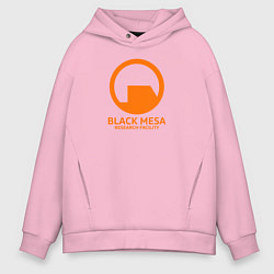 Мужское худи оверсайз Black Mesa: Research Facility