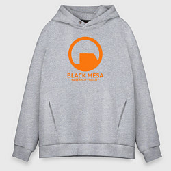 Толстовка оверсайз мужская Black Mesa: Research Facility, цвет: меланж