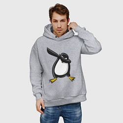 Толстовка оверсайз мужская DAB Pinguin, цвет: меланж — фото 2