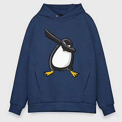 Толстовка оверсайз мужская DAB Pinguin, цвет: тёмно-синий
