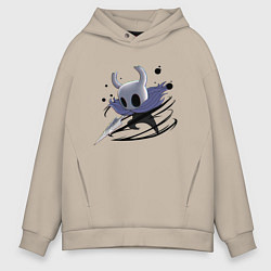 Толстовка оверсайз мужская Hollow Knight, цвет: миндальный