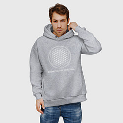 Толстовка оверсайз мужская BRING ME THE HORIZON, цвет: меланж — фото 2