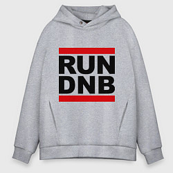 Толстовка оверсайз мужская RUN DNB, цвет: меланж