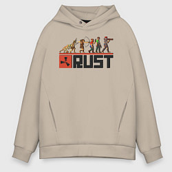 Толстовка оверсайз мужская Evolution Rust, цвет: миндальный