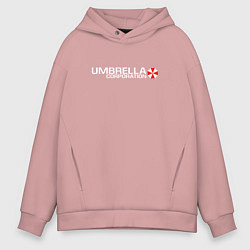 Толстовка оверсайз мужская UMBRELLA CORP, цвет: пыльно-розовый