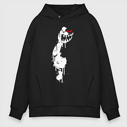Толстовка оверсайз мужская Monokuma paint, цвет: черный