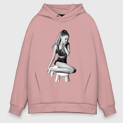 Толстовка оверсайз мужская ARIANA GRANDE, цвет: пыльно-розовый