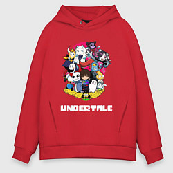 Толстовка оверсайз мужская UNDERTALE, цвет: красный