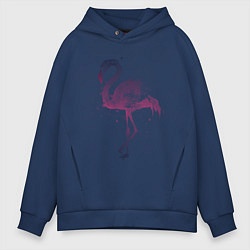Толстовка оверсайз мужская Flamingo, цвет: тёмно-синий