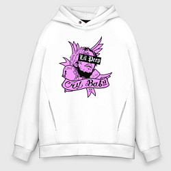 Толстовка оверсайз мужская LIL PEEP, цвет: белый