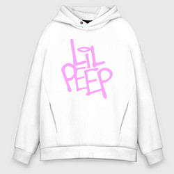 Толстовка оверсайз мужская LIL PEEP, цвет: белый