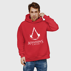 Толстовка оверсайз мужская Assassin’s Creed, цвет: красный — фото 2