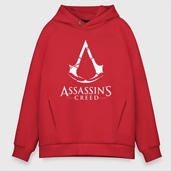 Толстовка оверсайз мужская Assassin’s Creed, цвет: красный