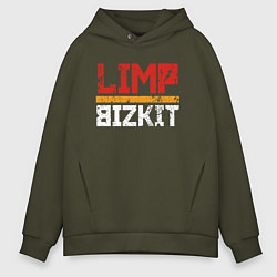 Толстовка оверсайз мужская LIMP BIZKIT, цвет: хаки