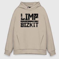 Толстовка оверсайз мужская LIMP BIZKIT, цвет: миндальный