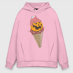 Толстовка оверсайз мужская Pumpkin IceCream, цвет: светло-розовый