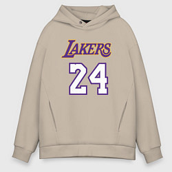 Толстовка оверсайз мужская Lakers 24, цвет: миндальный