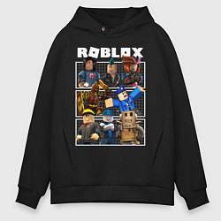 Толстовка оверсайз мужская ROBLOX, цвет: черный