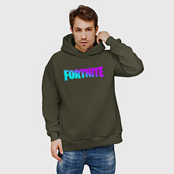 Толстовка оверсайз мужская FORTNITE 2, цвет: хаки — фото 2