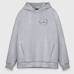 Толстовка оверсайз мужская MERCEDES-BENZ, цвет: меланж