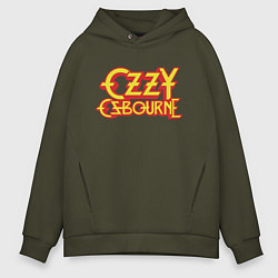 Толстовка оверсайз мужская Ozzy Osbourne, цвет: хаки
