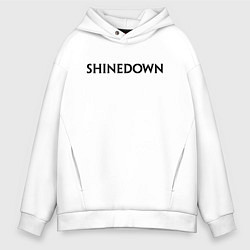 Толстовка оверсайз мужская Shinedown, цвет: белый