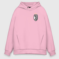 Толстовка оверсайз мужская JUVENTUS, цвет: светло-розовый