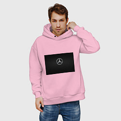 Толстовка оверсайз мужская MERCEDES, цвет: светло-розовый — фото 2