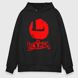 Толстовка оверсайз мужская Louna, цвет: черный