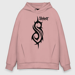 Толстовка оверсайз мужская SLIPKNOT, цвет: пыльно-розовый