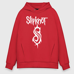 Толстовка оверсайз мужская SLIPKNOT, цвет: красный