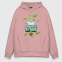 Толстовка оверсайз мужская Sprout Brawl Stars, цвет: пыльно-розовый