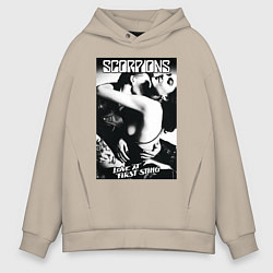 Толстовка оверсайз мужская Scorpions, цвет: миндальный