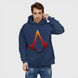Толстовка оверсайз мужская Assassins Creed, цвет: тёмно-синий — фото 2